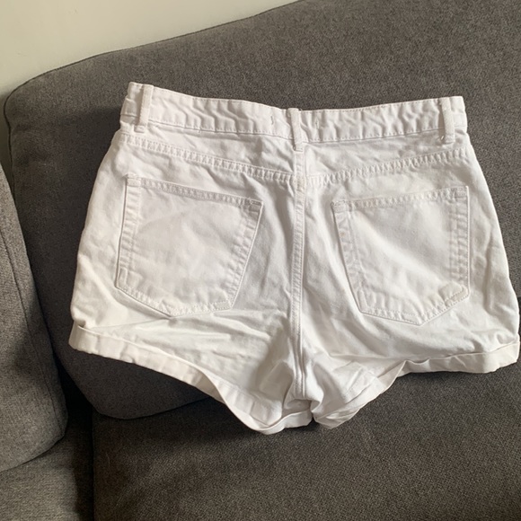 White jean shorts - Picture 2 of 2
